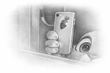 Selbst in einem Disney Film, erkennt man die Anspielung auf Apple. 