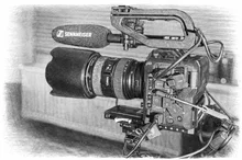 Professionelle Aufnahmen benötigen professionellste Technik, hier eine Netflix-zertifizierte Canon C70 mit 4 Tonspuren.